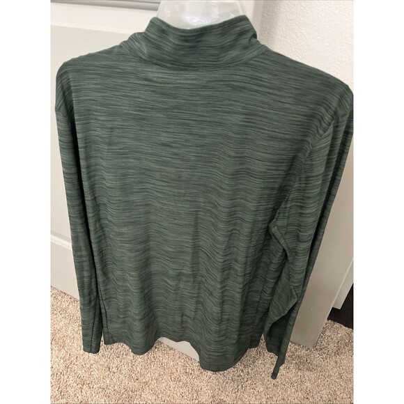 Nike Running Dri Fit Womens Medium 1/4 Zip, Green/black, Stretch, Long Sleeve - Picture 3 of 4